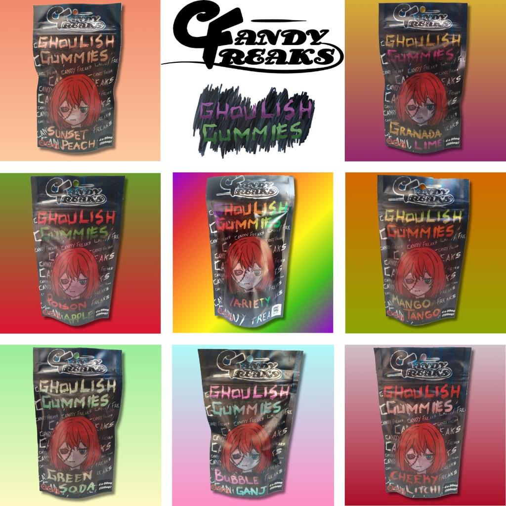 Candy Freaks Ghoulish Gummies - Bubbleganj 120mg (4x30mg)