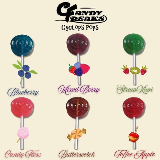 Kushader Canna Pops ~ Candy Freaks Cyclops Pops - Butterscotch