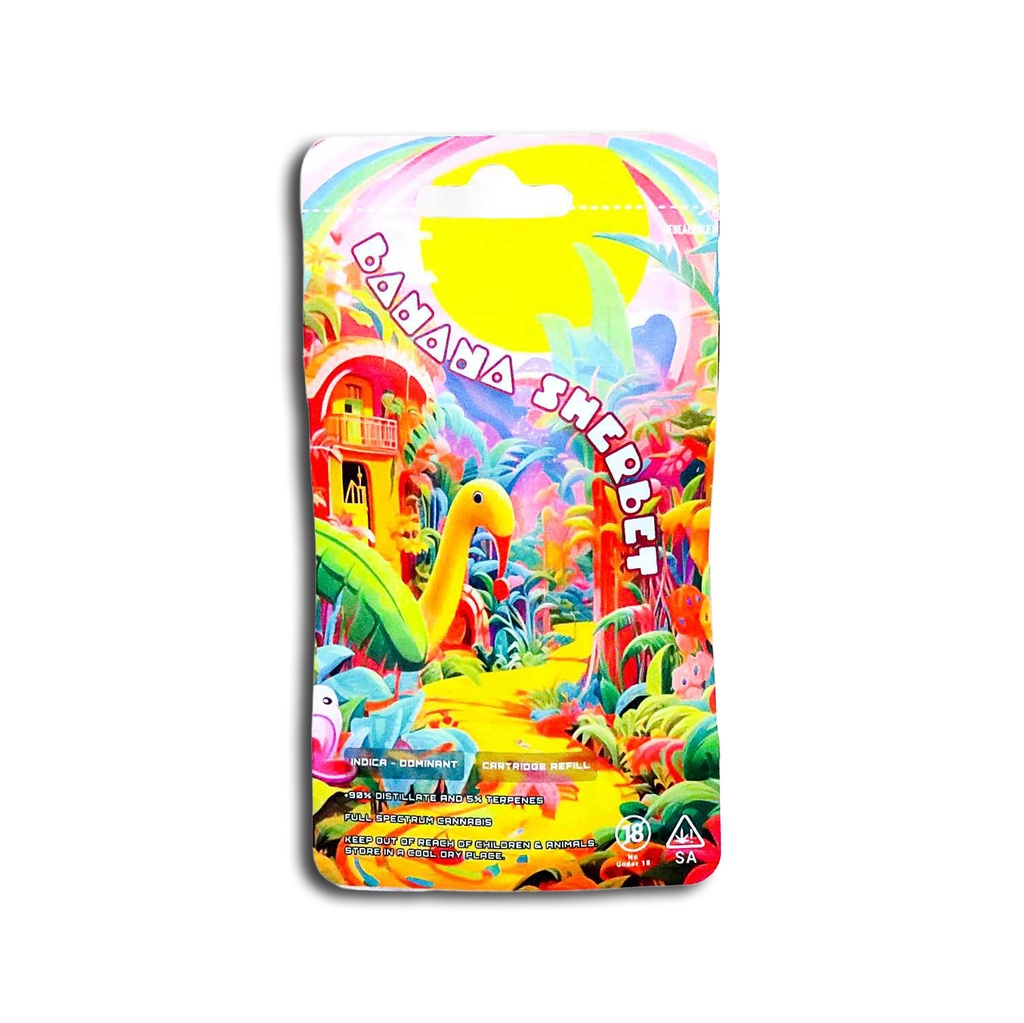Dreamers Vape Carts 1ml Full Spectrum - Banana Sherbet (Hybrid)