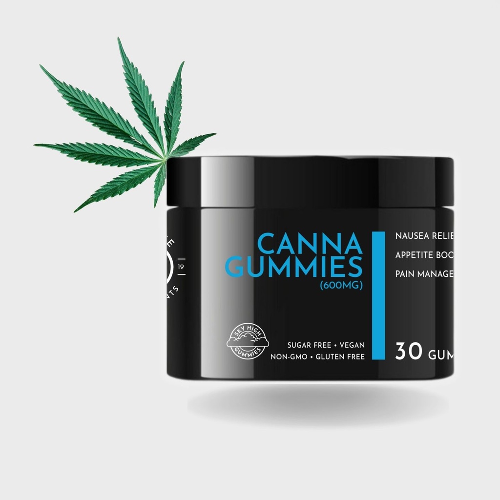 Canna Gummies 600mg (30x20mg) (Durban Poison (Sativa))