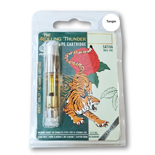 Rolling Thunder Vape Cartridge Full Spectrum - Premium - Tangie (Sativa) (0.5 mL)