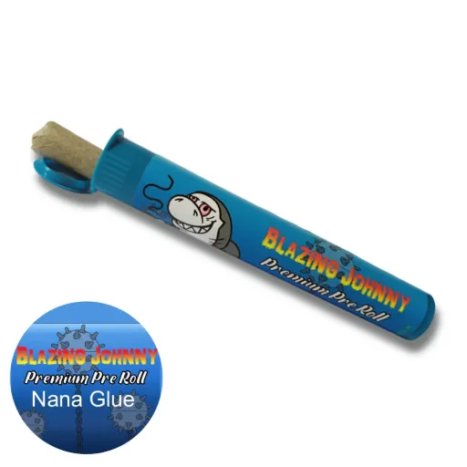 Blazing Johnny Premium Pre-Rolls - Kingsize - Greenhouse - Nano Glue (Indica)