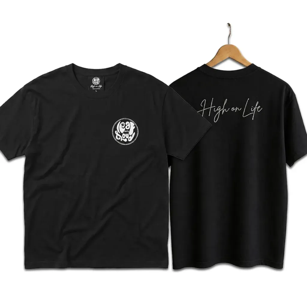Premium Embroidered T-shirts - High on Life