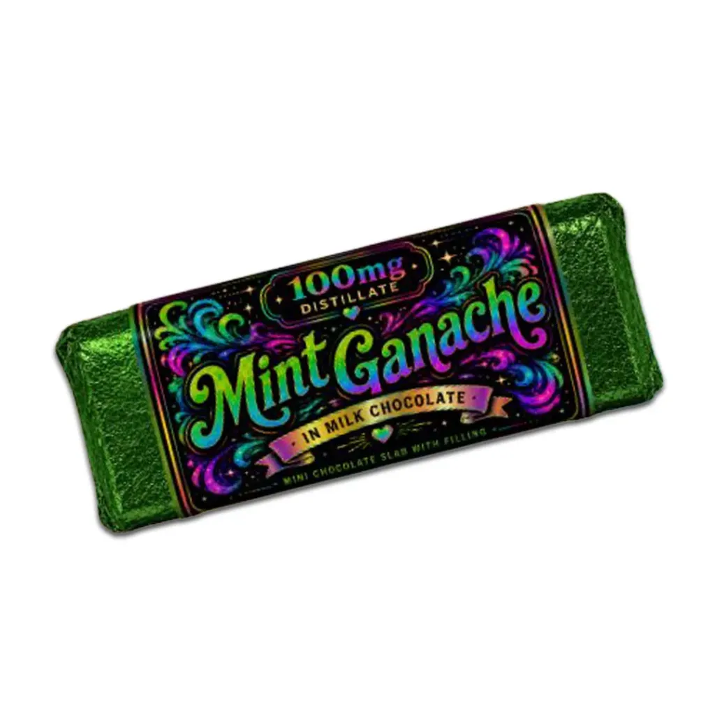 Mint Ganache Mini Chocolate Slabs 100mg (5 Packs)