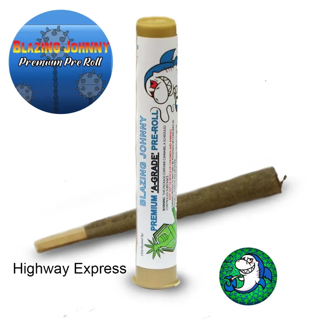 Blazing Johnny Premium Pre-Rolls - Kingsize - Highway Express (Sativa)