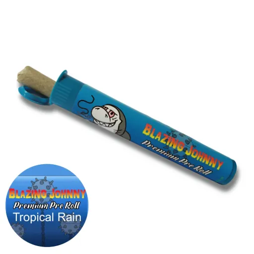 Blazing Johnny Premium Pre-Rolls - Kingsize - Tropical Rain (Indica)