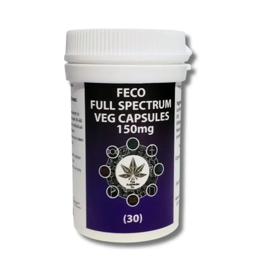 Full Spectrum FECO + Black Cannabis Oil (B.C.O) - Capsules 150mg (30 Capsules)