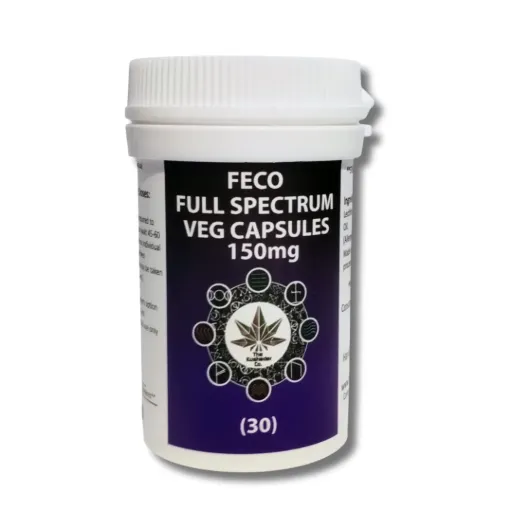 Full Spectrum FECO + Black Cannabis Oil (B.C.O) - Capsules 150mg (30 Capsules)