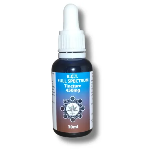 Full Spectrum MCT Black Cannabis Oil Tinctures (B.C.T) 30ml (450 mg)