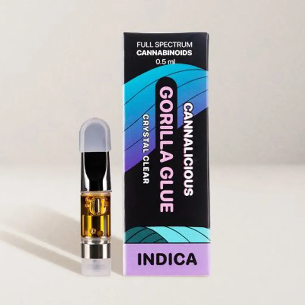 THC Vape Cartridge 0.5ml - Gorilla Glue (Indica)
