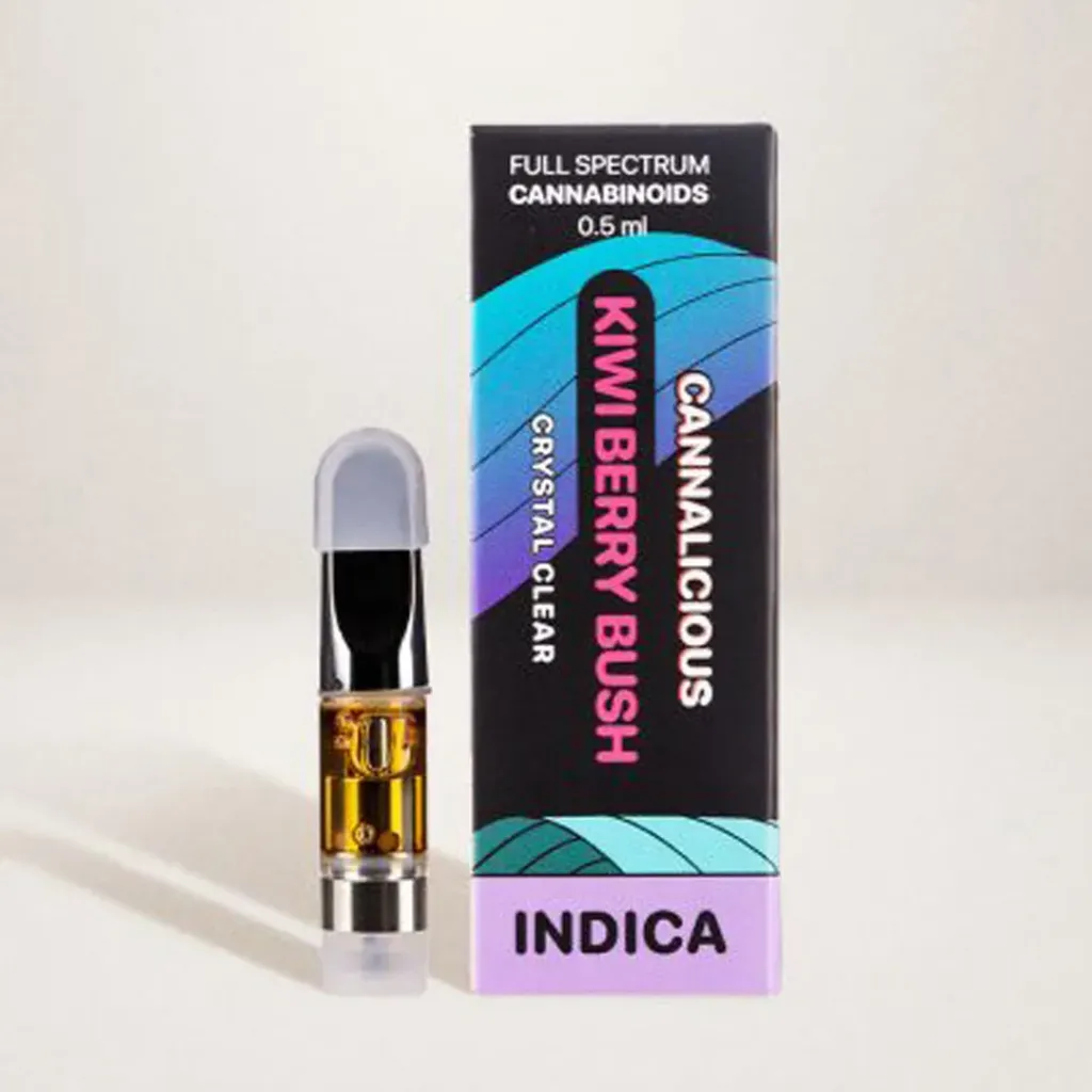 THC Vape Cartridge 0.5ml - Kiwi Berry Bush (Indica)