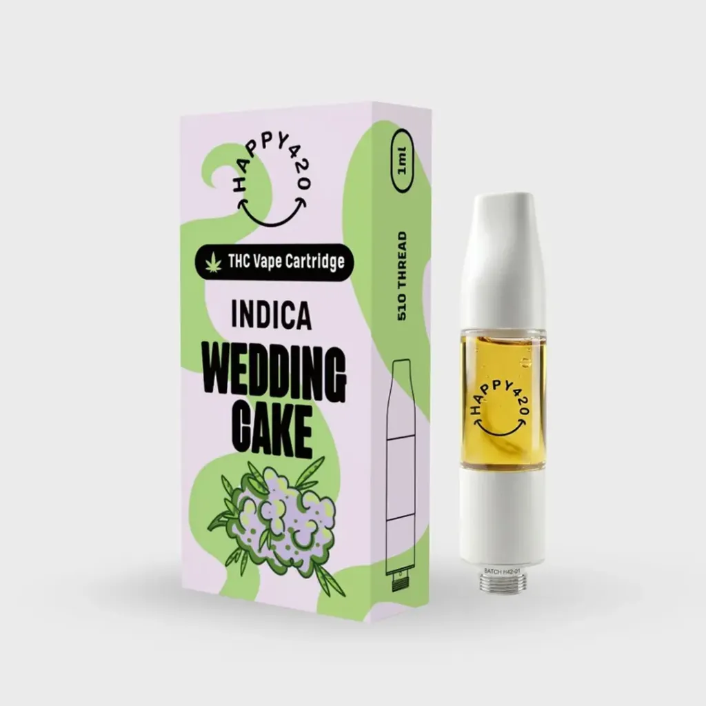 THC Vape Cartridge 1ml - Wedding Cake (Indica)