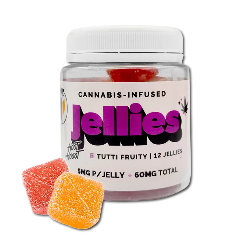 Gummies - Hoot Hooot Jellies - Tutti Fruity 60mg (12x5mg)