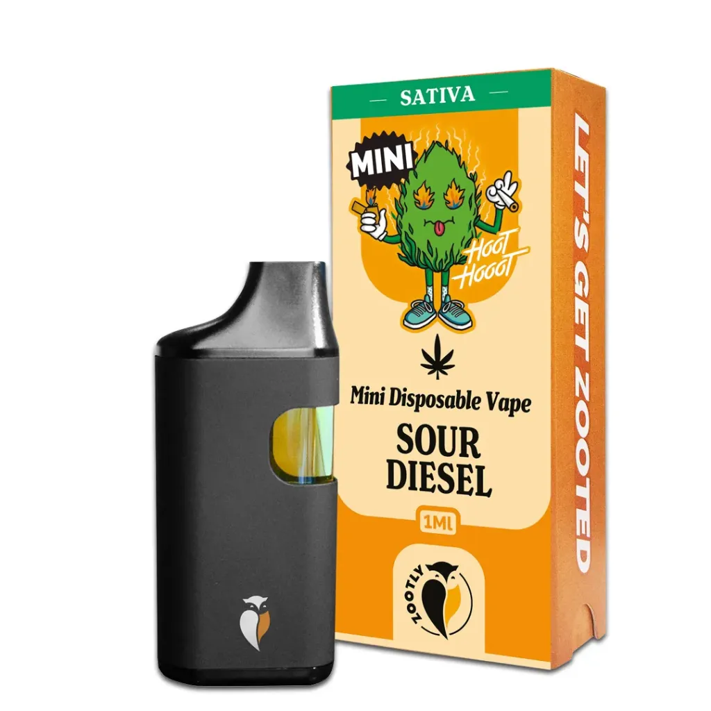 Mini Disposable Vape 1ml - Sour Diesel (Sativa)