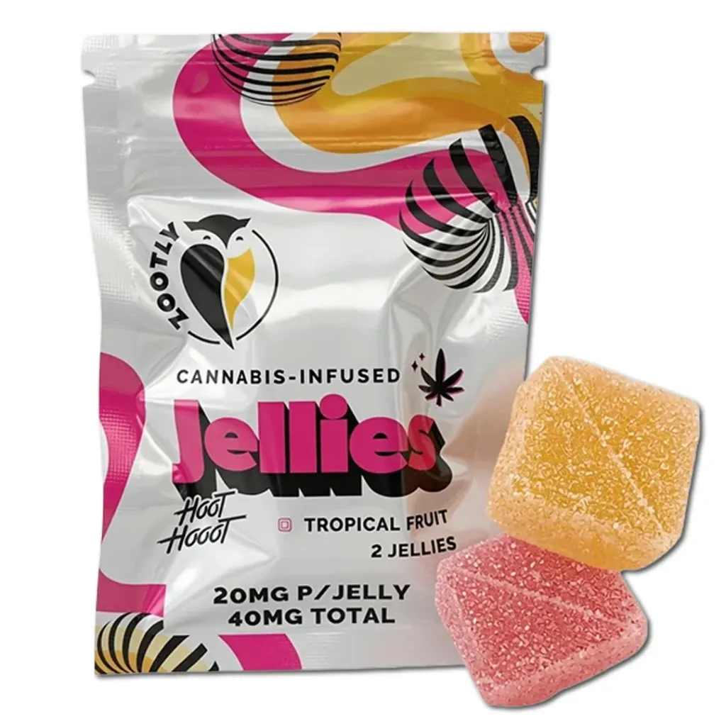 Gummies - Hoot Hooot Jellies - Tropical Fruit 40mg (2x20mg)