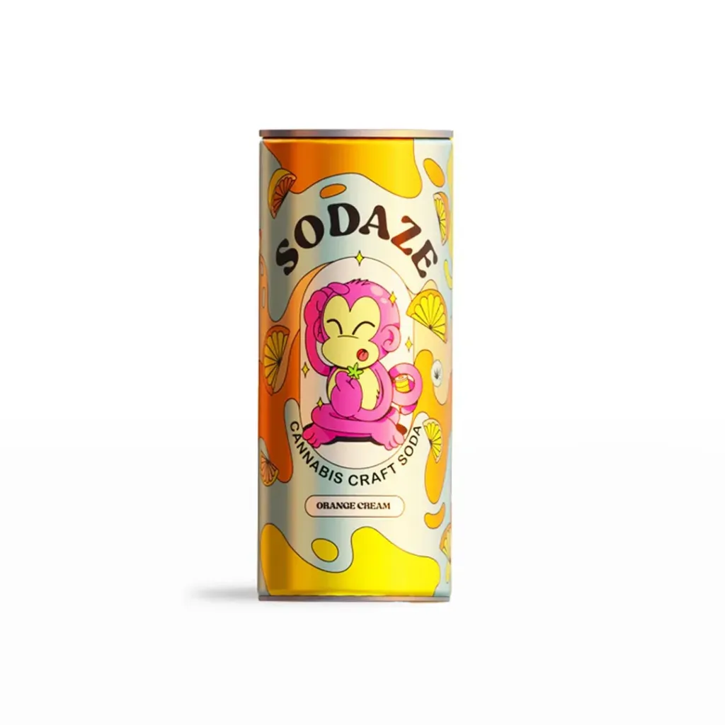 Sodaze Infused Craft Soda 30mg - Orange Cream (250ml)