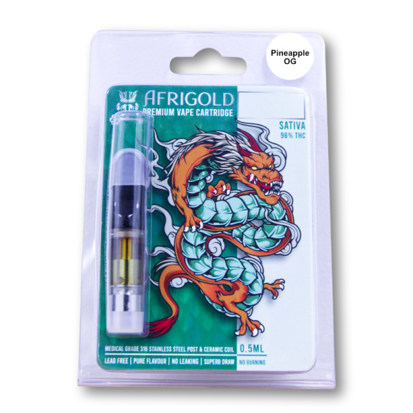 Vape Cartridge 0.5ml - Pineapple OG - Full Spectrum (Sativa)